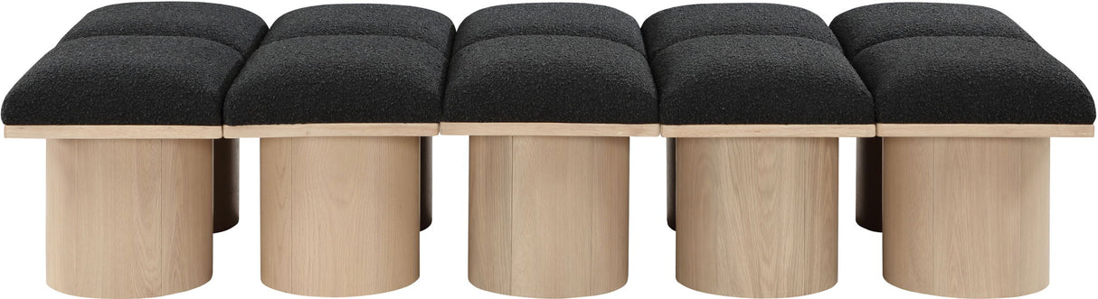 Pavilion - 10 Piece Modular Bench With Natural Base