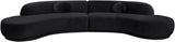 Avra - 146" Velvet Performance Fabric Upholstered Sectional