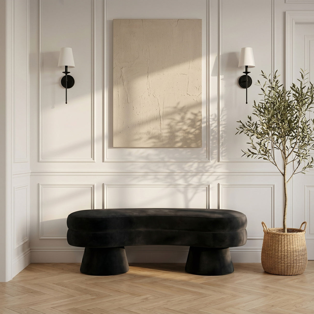 Zenna - Velvet Bench