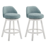 Erika - Modern Transitional Swivel Wood Counter Height Kitchen Bar Stool