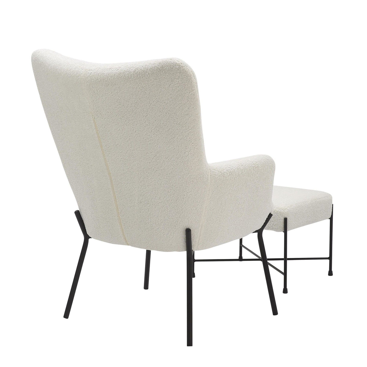 Izzy - Industrial Lounge Chair And Ottoman Set
