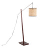 Arturo - Contemporary Floor Lamp - Walnut Wood