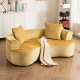 Cloud Modular Sectional Sofa With Chaise, With Deep Seat