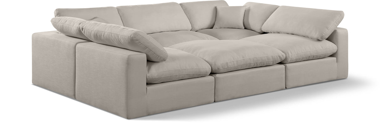 Comfy - 6 Piece Linen Sectional