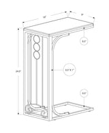 Elegant Accent Table, C - Shaped, Transitional