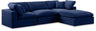 Comfy - 4 Piece Velvet Modular Sectional With Chaise
