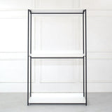 Fiona - Freestanding 3 Tower System Walk In Closet With 7 Shelf Wood And Metal Frame - White