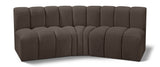 Arc - Boucle Fabric 3 Piece Modular Corner Sofa