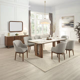 Harvey - Side Chair (Set of 2) - Synthetic Leather & Walnut