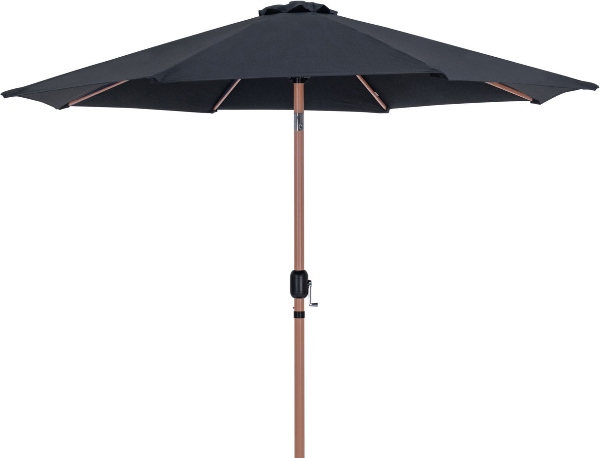 Fiji - Aluminum Patio Umbrella With Round Teak Base