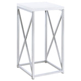 Accent Table With Accents - Glossy White
