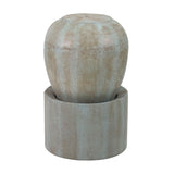 Heavy Outdoor Cement Fountain Antique, Cute Unique Urn Design Water Feature For Home Garden