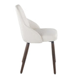 York - Upholstered Chair (Set of 2) - Dark Walnut Wood Legs