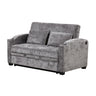 Pull Out Loveseat Sofa With Adjsutable Backrest, 2 Pillows, Cup Holders, USB Ports For Living Room