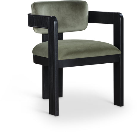 Sacha - Velvet Dining Chair With Black Base (Set of 2)