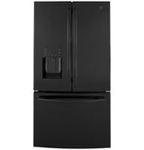 GE GFE26JGMBB - 36 in. 25.6 cu. ft. French Door Refrigerator with Ice & Water Dispenser - Black