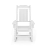 Traditional Porch Rocker Classic HDPE Poly Lumber For Porch, Patio, And Garden Comfort