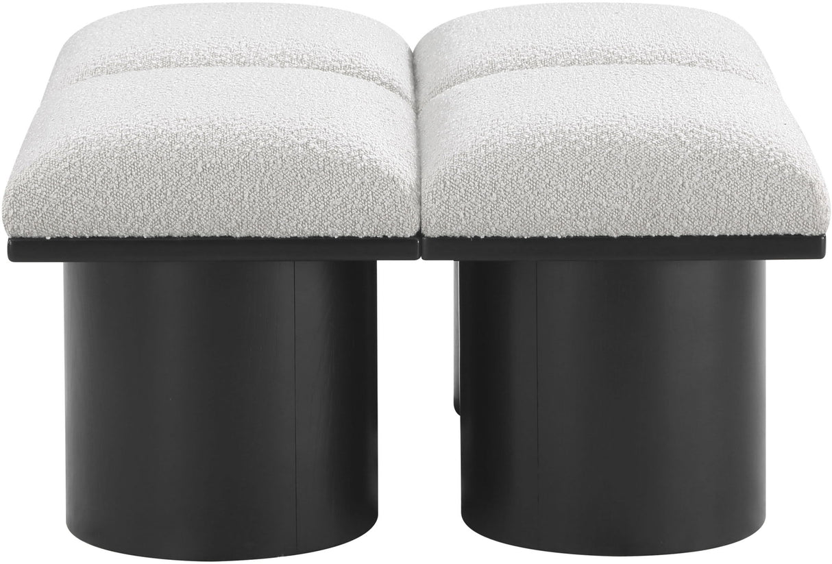 Pavilion - 4 Piece Modular Bench With Black Base