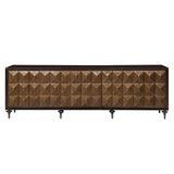 Diya - Console Cabinet - Forged Bronze & Espresso