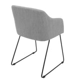 Daniella - Dining / Accent Chair - Light Gray (Set of 2)