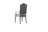 House Marchese - Arm Chair (Set of 2) - Two Tone Gray Fabric & Pearl Gray