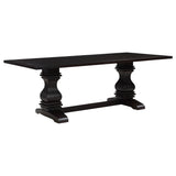 Villeneuve - Rectangular Double Pedestal Dining Table - Rustic