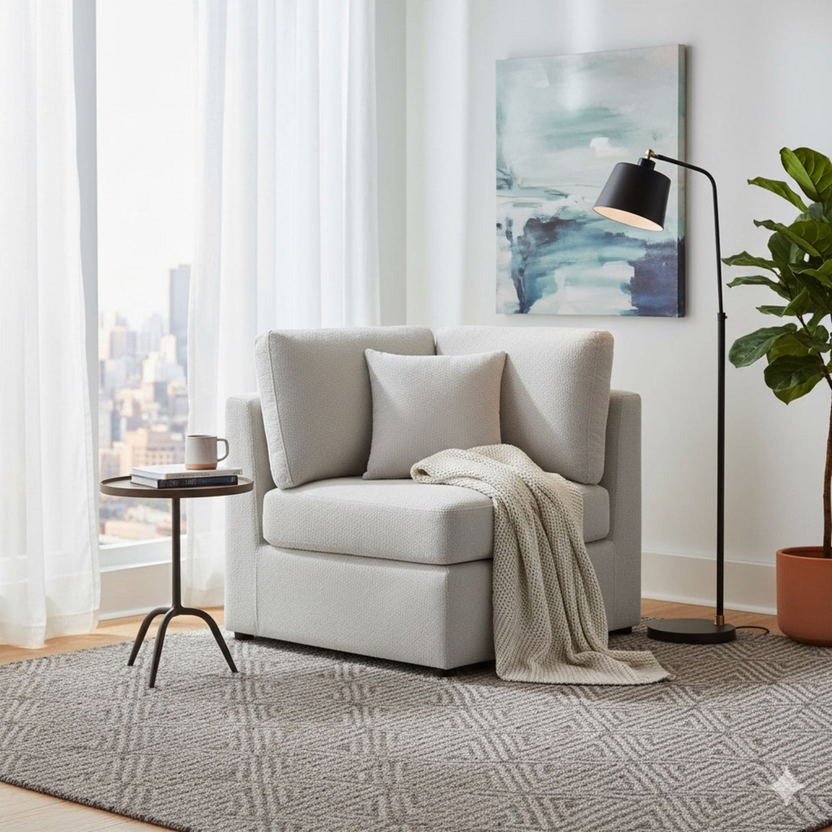 Chauncy - Corner Wedge Chair