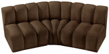 Arc - Velvet 3 Piece Modular Corner Sofa