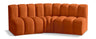 Arc - Velvet 3 Piece Modular Corner Sofa