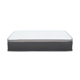 12'' Queen Size Hybrid Mattress In A Box, Plush Gel Memory Foam Mattress Top With Pocket Coil Base - Gray / White