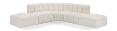 Arc - Faux Leather 6 Piece Corner Modular Sofa