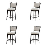 Baxter - Steel Frame Fabric Upholstered Swivel Counter Height Barstool