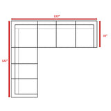 Luxurious Wicker Patio Sectional With Weather Resistant Sunbrella Cushions