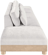 Turin - Chenille Fabric Upholstered Modular Sectional - White