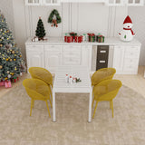 4 Pack Lounge Chair Set With Long Table