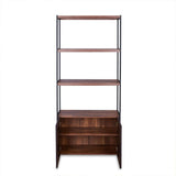 Sara - Bookshelf - Walnut & Sandy Black