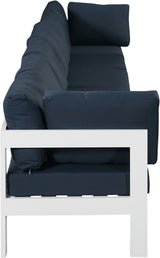 Nizuc - Outdoor Patio 6 Seat Modular Sofa With White Frame
