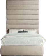 Adam - Linen Fabric Bed With 89" Headboard