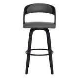 Shelly - 26" Counter Height Swivel Bar Stool With Black Frame