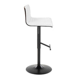 Mason - Adjustable Barstool With Swivel - Black Metal (Set of 2)