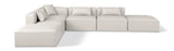 Cube - 6 Piece Modular Corner Armless Sectional