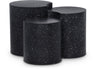 Dimple - 20" 3 Piece Modular End Table - Terazzo Finish