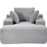 Oversized Chaise Lounge Chair Cozy Cloud Couch With 3 Throw Pillows And Wide Armrest