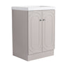 Contemporary Freestanding Bathroom Vanity With Resin Sink & Soft-Close Cabinet Doors