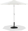 Fiji - Aluminum Patio Umbrella With Round Black And White Base