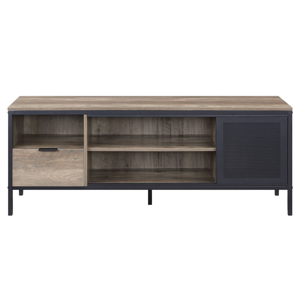 Nantan - 21" TV Stand - Rustic Oak & Black