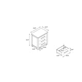 Avery - Nightstand With Top Spacious Drawers, Block Feet - Beige