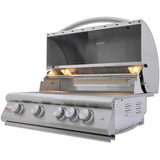 Blaze Sunset 10-Ft Outdoor Kitchen Island w/ 32-Inch Marine Grade LTE+ Propane Grill, Sink in Gunmetal w/ Keon Countertop