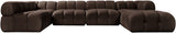 Orin - 6 Piece Modular Sectional (3 Modular Chairs, 2 Corner Chairs & Ottoman)