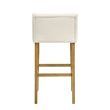 Fauna - Modern Transitional Wood Bar Height Kitchen Bar Stool